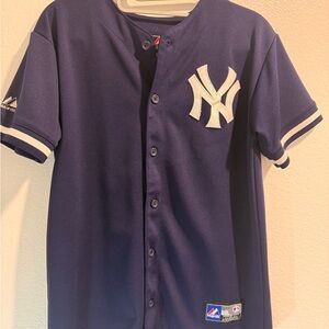 Majestic Blue Baseball Jersey Classic Design